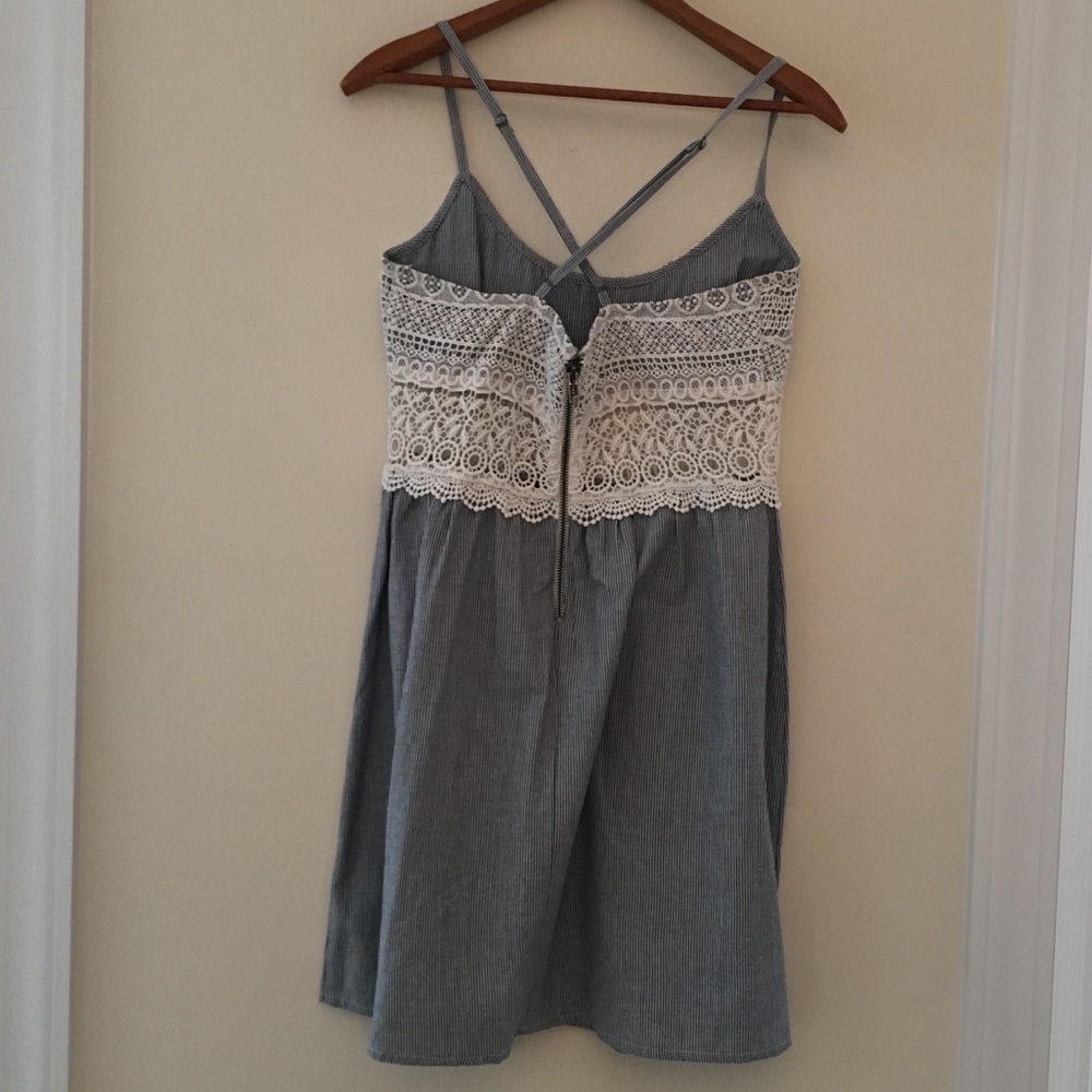 Roxy Crochet and Chambray Sun Dress - Picture 2 of 2